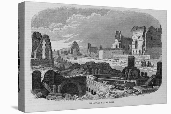 The Appian Way at Rome.-null-Stretched Canvas