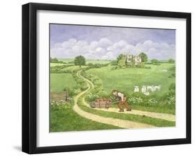 The Apple-Barrow, from 'Far from the Madding Crowd', by Thomas Hardy-Ditz-Framed Giclee Print