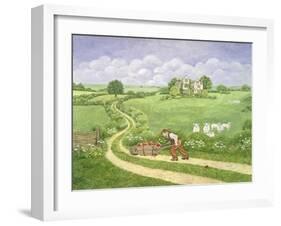 The Apple-Barrow, from 'Far from the Madding Crowd', by Thomas Hardy-Ditz-Framed Giclee Print