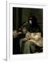 The Apple Peeler, 1660-Gerard ter Borch-Framed Giclee Print