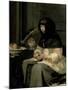 The Apple Peeler, 1660-Gerard ter Borch-Mounted Giclee Print