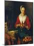 The Apple Peeler-Gabriel Metsu-Mounted Giclee Print