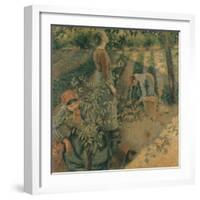 The Apple Pickers, 1886-Camille Pissarro-Framed Giclee Print