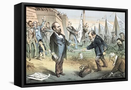 The Appomattox of the Third Termers - Unconditional Surrender, 1880-Joseph Keppler-Framed Stretched Canvas