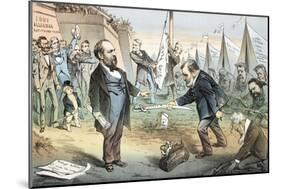 The Appomattox of the Third Termers - Unconditional Surrender, 1880-Joseph Keppler-Mounted Giclee Print