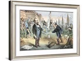 The Appomattox of the Third Termers - Unconditional Surrender, 1880-Joseph Keppler-Framed Giclee Print