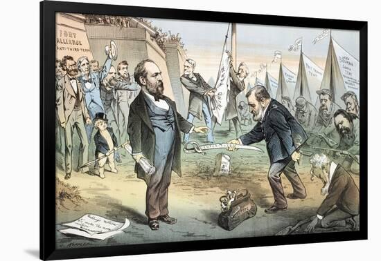 The Appomattox of the Third Termers - Unconditional Surrender, 1880-Joseph Keppler-Framed Giclee Print