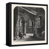 The Apprentice Pillar in Roslin Chapel, Edinburgh and the South Lowlands, Scotland,19th Century-null-Framed Stretched Canvas