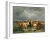 The Approach of a Storm-Emile van Marcke de Lummen-Framed Giclee Print