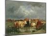 The Approach of a Storm-Emile van Marcke de Lummen-Mounted Giclee Print