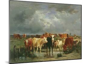 The Approach of a Storm-Emile van Marcke de Lummen-Mounted Giclee Print