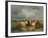 The Approach of a Storm-Emile van Marcke de Lummen-Framed Giclee Print