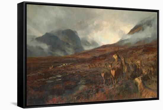 The Approach of Bealloch-Na-Ba, Applecross-Henry William Banks Davis-Framed Stretched Canvas