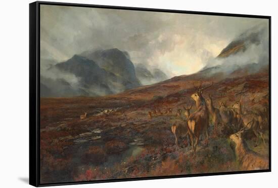 The Approach of Bealloch-Na-Ba, Applecross-Henry William Banks Davis-Framed Stretched Canvas