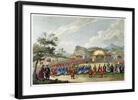 The Approach of the Emperor of China to His Tent in Tartar, to Receive the British Ambassador-William Alexander-Framed Giclee Print