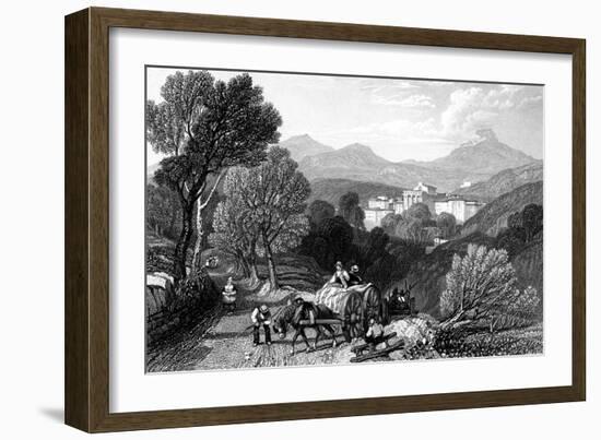 The Approach to Royat, France, 1838-JC Varrall-Framed Giclee Print