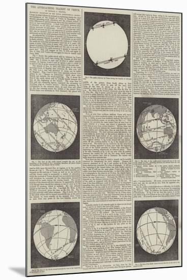 The Approaching Transit of Venus-null-Mounted Giclee Print