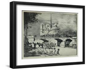 'The Apse of Notre Dame', 1915-Edgar Chahine-Framed Giclee Print