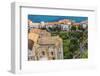 The Apse of the Duomo (Cathedral) and Some Houses from the Rocca (Fortress)-Massimo Borchi-Framed Photographic Print