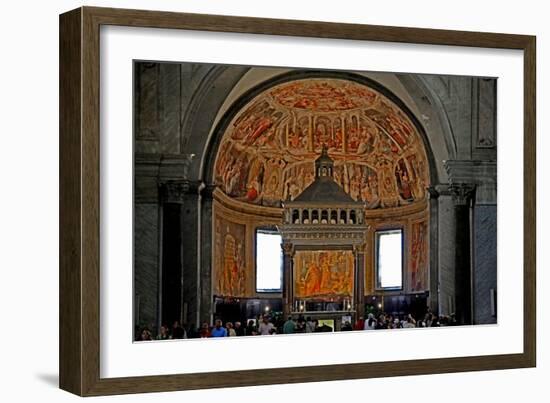 The Apse with Frescos of St Peter-Giacomo della Porta-Framed Giclee Print