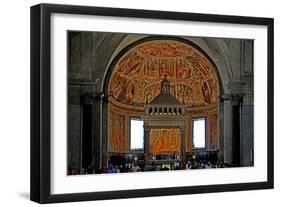 The Apse with Frescos of St Peter-Giacomo della Porta-Framed Giclee Print