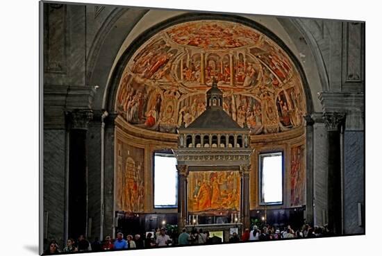 The Apse with Frescos of St Peter-Giacomo della Porta-Mounted Giclee Print