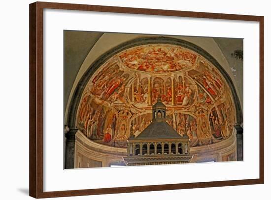 The Apse with Frescos of St Peter-Giacomo della Porta-Framed Giclee Print