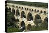 The Aqueduct, Built by the Romans in 19 BC, Carried Water to Nimes across the River Gard-LatitudeStock-Stretched Canvas