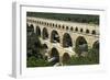 The Aqueduct, Built by the Romans in 19 BC, Carried Water to Nimes across the River Gard-LatitudeStock-Framed Photographic Print