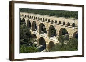 The Aqueduct, Built by the Romans in 19 BC, Carried Water to Nimes across the River Gard-LatitudeStock-Framed Photographic Print