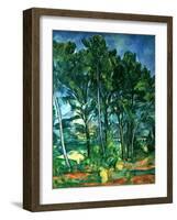The Aqueduct (Montagne Sainte-Victoire Seen Through Trees), circa 1885-87-Paul Cézanne-Framed Giclee Print