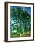 The Aqueduct (Montagne Sainte-Victoire Seen Through Trees), circa 1885-87-Paul Cézanne-Framed Giclee Print