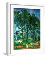 The Aqueduct (Montagne Sainte-Victoire Seen Through Trees), circa 1885-87-Paul Cézanne-Framed Giclee Print