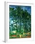 The Aqueduct (Montagne Sainte-Victoire Seen Through Trees), circa 1885-87-Paul Cézanne-Framed Giclee Print