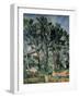 The Aqueduct (Montagne Sainte-Victoire Seen Through Trees)-Paul Cézanne-Framed Art Print