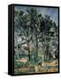 The Aqueduct (Montagne Sainte-Victoire Seen Through Trees)-Paul Cézanne-Framed Stretched Canvas