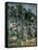 The Aqueduct (Montagne Sainte-Victoire Seen Through Trees)-Paul Cézanne-Framed Stretched Canvas