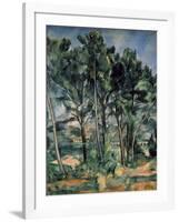 The Aqueduct (Montagne Sainte-Victoire Seen Through Trees)-Paul Cézanne-Framed Art Print