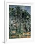 The Aqueduct (Montagne Sainte-Victoire Seen Through Trees)-Paul Cézanne-Framed Art Print