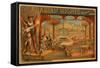 The Arabian Nights - Aladdin's Wonderful Lamp Poster-Lantern Press-Framed Stretched Canvas