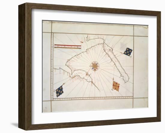 The Arabian Peninsula by Gaspar Viegased in Lisbon, 1537-null-Framed Giclee Print