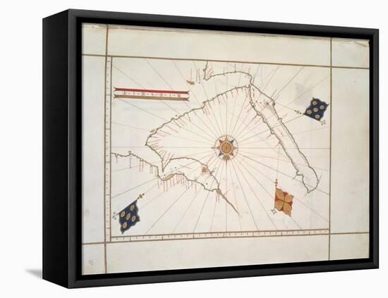 The Arabian Peninsula by Gaspar Viegased in Lisbon, 1537-null-Framed Stretched Canvas