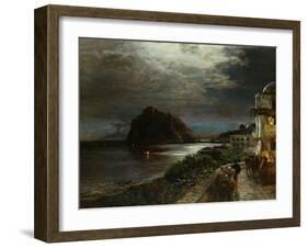 The Aragonese Castel Ischia-Oswald Achenbach-Framed Giclee Print