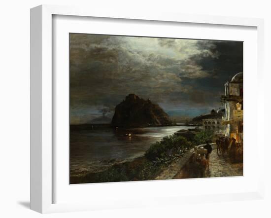 The Aragonese Castel Ischia-Oswald Achenbach-Framed Giclee Print