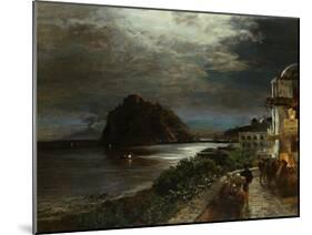 The Aragonese Castel Ischia-Oswald Achenbach-Mounted Giclee Print