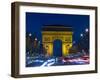 The Arc de Triomphe and the Champs Elysees at Twilight, Paris, France-Jim Zuckerman-Framed Photographic Print