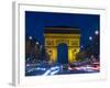 The Arc de Triomphe and the Champs Elysees at Twilight, Paris, France-Jim Zuckerman-Framed Photographic Print