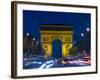 The Arc de Triomphe and the Champs Elysees at Twilight, Paris, France-Jim Zuckerman-Framed Photographic Print