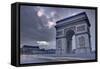 The Arc De Triomphe at Dusk, Paris, France, Europe-Julian Elliott-Framed Stretched Canvas