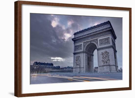 The Arc De Triomphe at Dusk, Paris, France, Europe-Julian Elliott-Framed Photographic Print